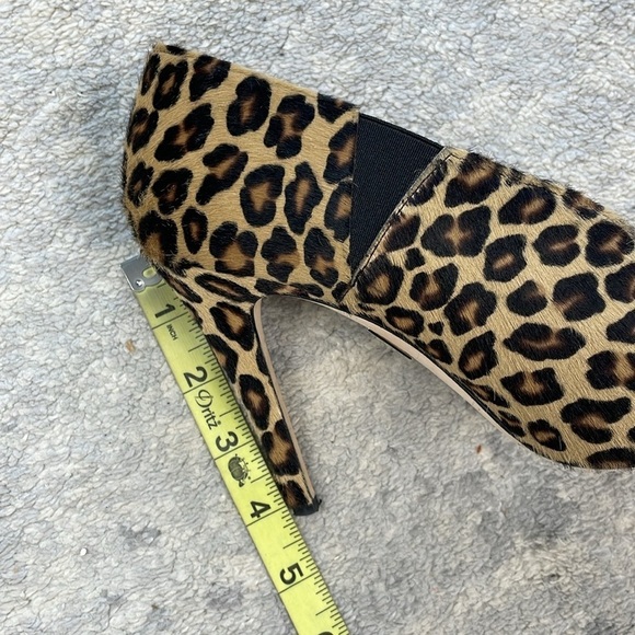 Tamara Mellon League Leopard Animal Print Pointed Toe Booties Heels Sz 37 - Picture 14 of 14